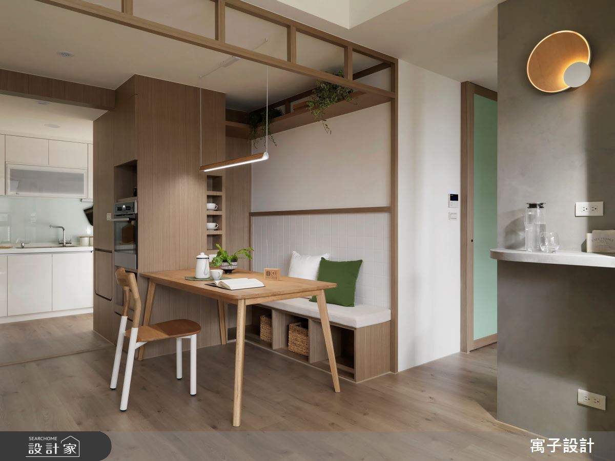 30坪新成屋(5年以下)＿北歐風餐廳臥榻案例圖片＿寓子設計＿寓子_日日之11