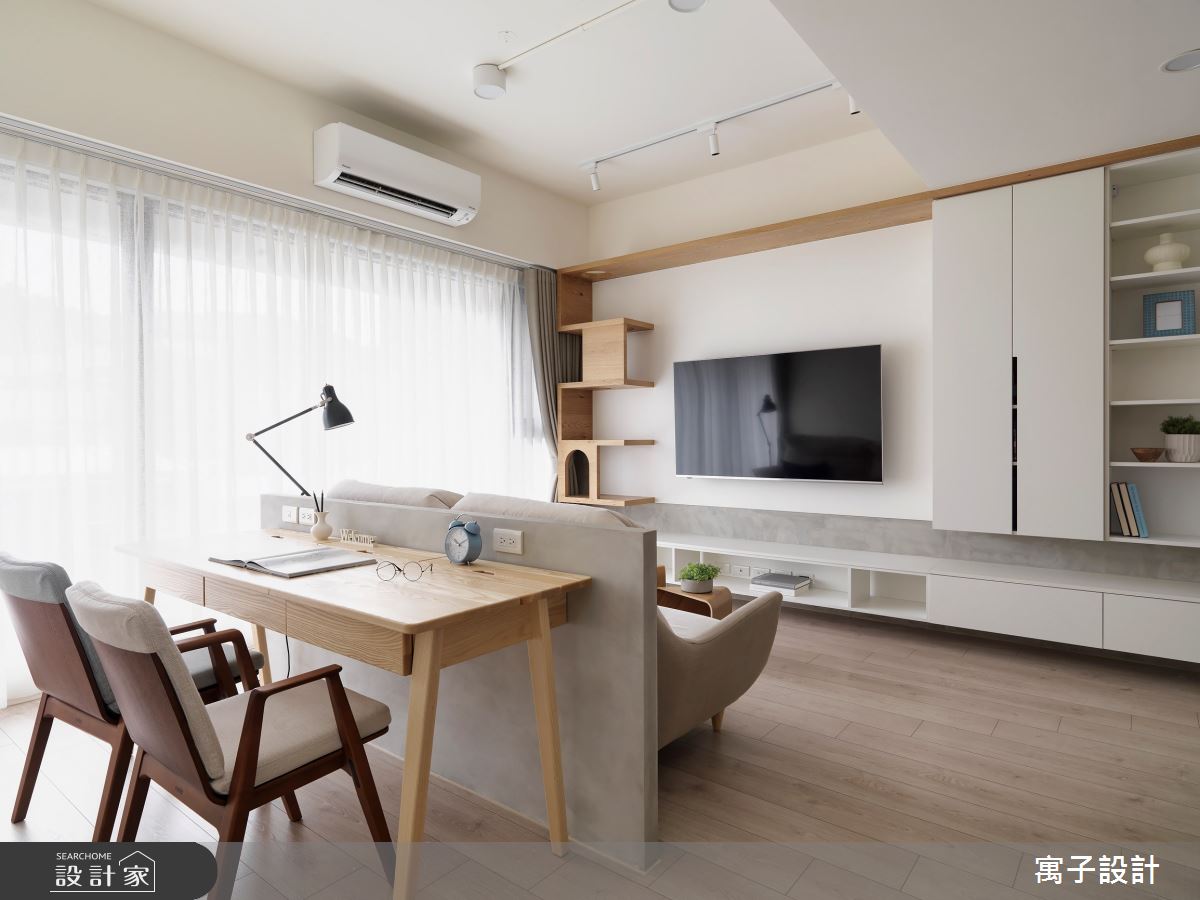 20坪新成屋(5年以下)＿北歐風客廳書房案例圖片＿寓子設計＿寓子_漫步好好之7