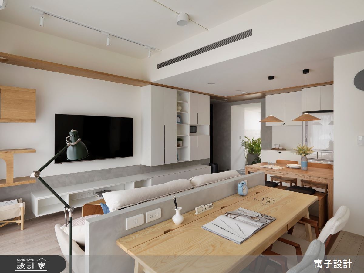 20坪新成屋(5年以下)＿北歐風客廳書房案例圖片＿寓子設計＿寓子_漫步好好之6