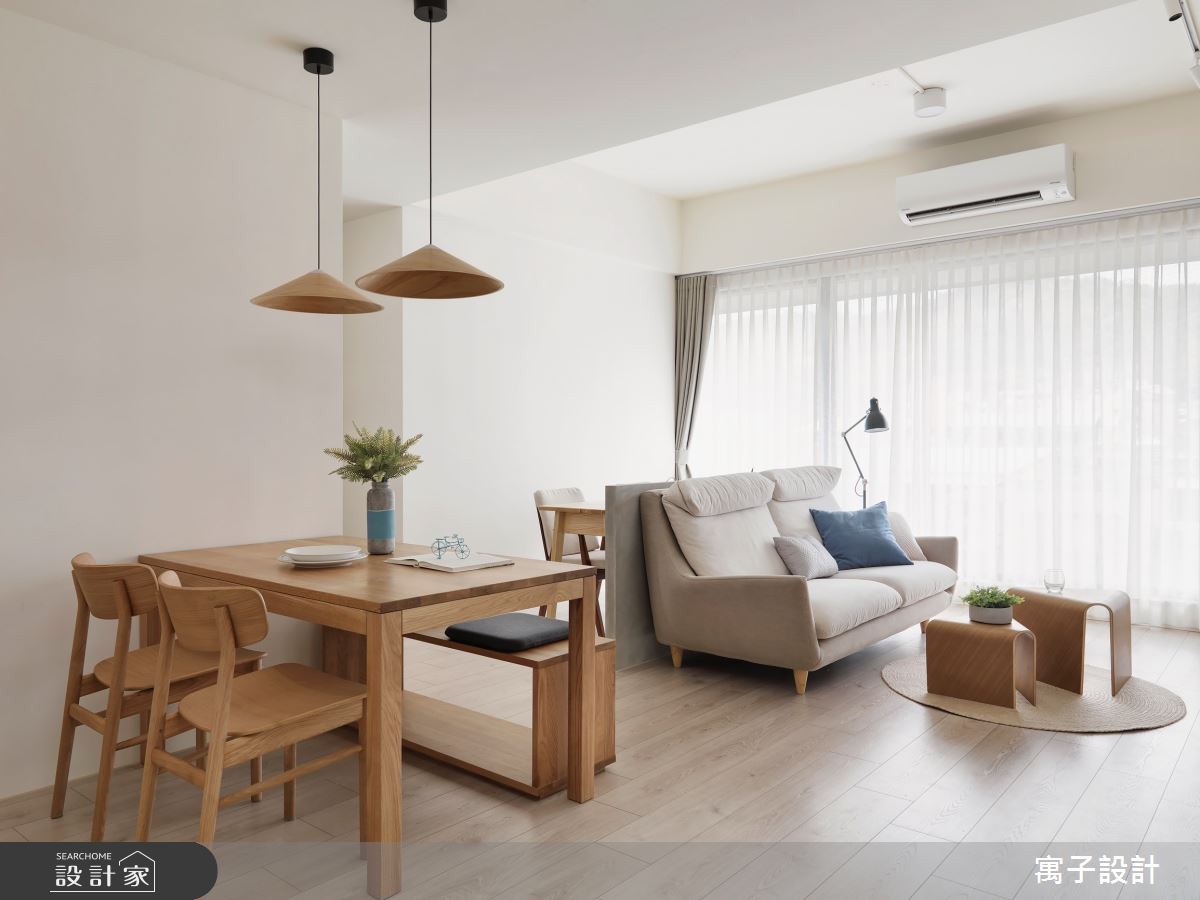 20坪新成屋(5年以下)＿北歐風客廳餐廳案例圖片＿寓子設計＿寓子_漫步好好之1