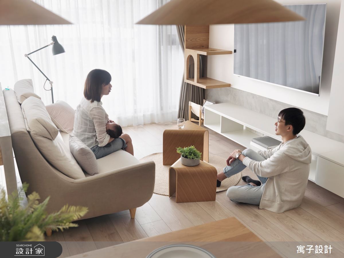 20坪新成屋(5年以下)＿北歐風客廳案例圖片＿寓子設計＿寓子_漫步好好之9