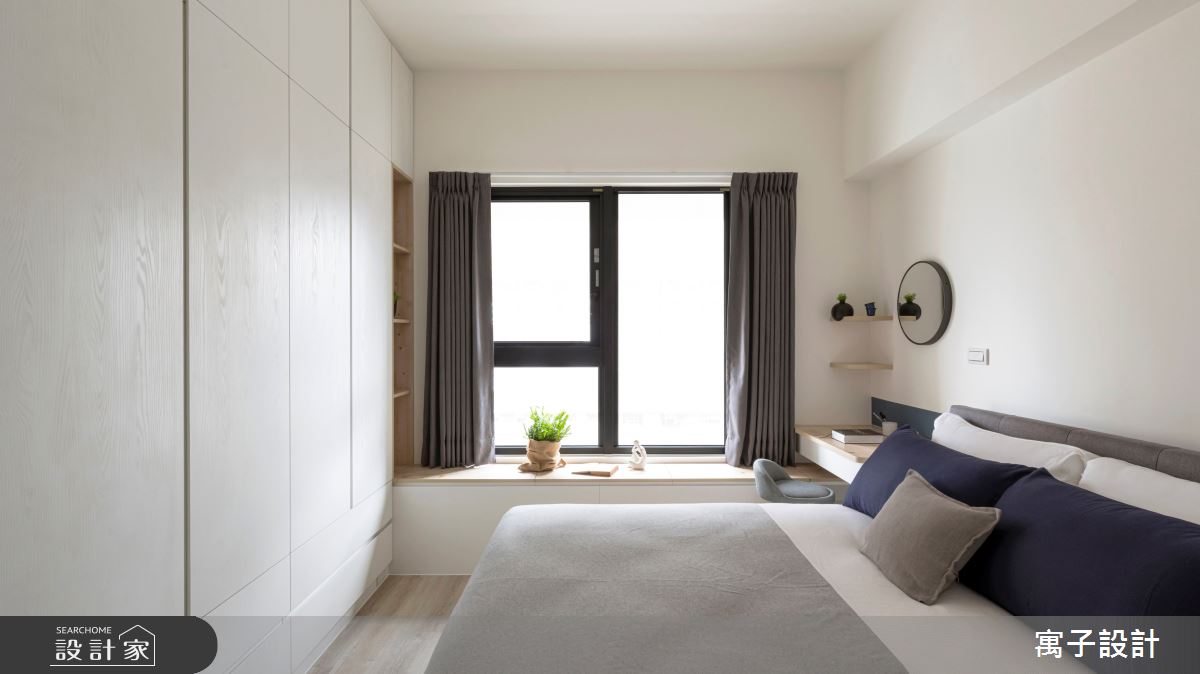 32坪新成屋(5年以下)＿北歐風臥室案例圖片＿寓子設計＿寓子_1+1=3之12