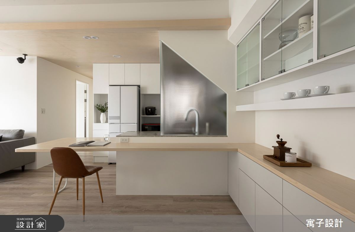 32坪新成屋(5年以下)＿北歐風餐廳案例圖片＿寓子設計＿寓子_1+1=3之10