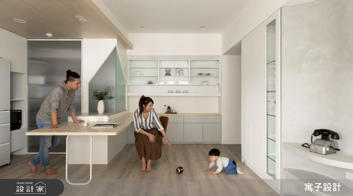 32坪新成屋(5年以下)＿北歐風餐廳案例圖片＿寓子設計＿寓子_1+1=3之7