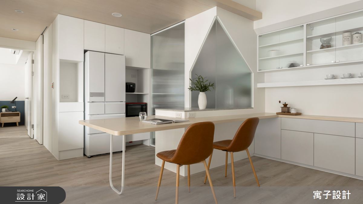32坪新成屋(5年以下)＿北歐風餐廳案例圖片＿寓子設計＿寓子_1+1=3之8