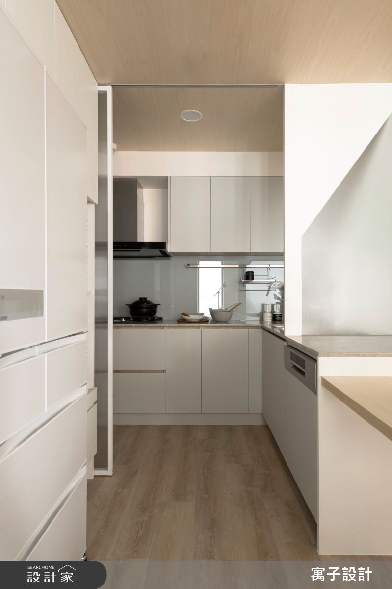32坪新成屋(5年以下)＿北歐風廚房案例圖片＿寓子設計＿寓子_1+1=3之11