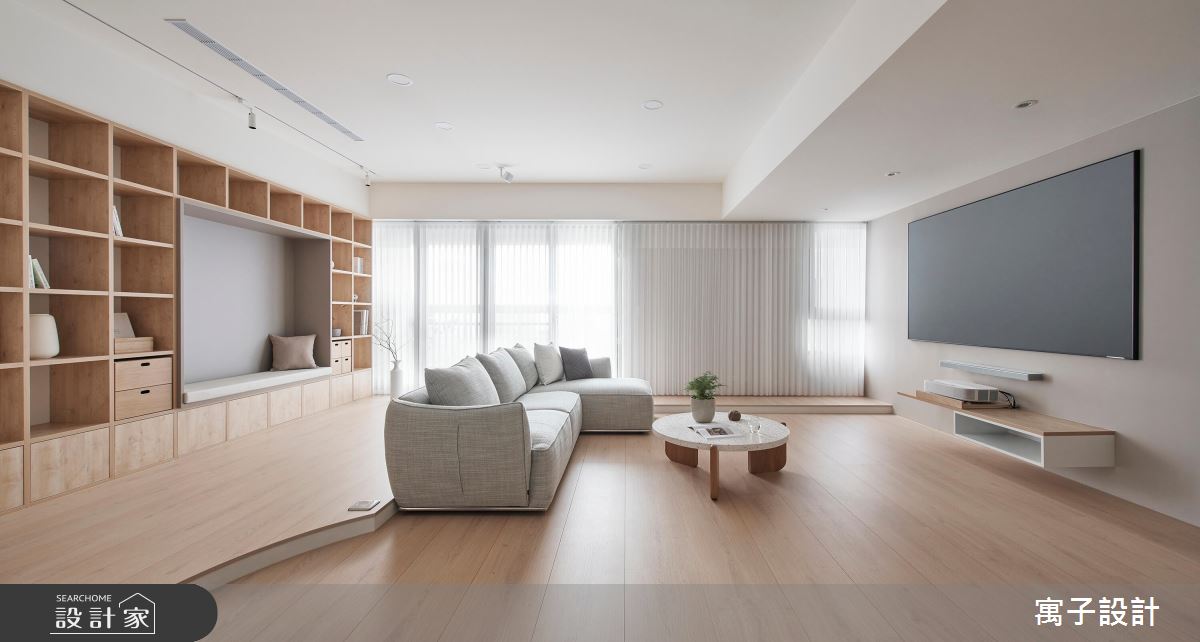 28坪新成屋(5年以下)＿北歐風客廳案例圖片＿寓子設計＿寓子_悠悠之2