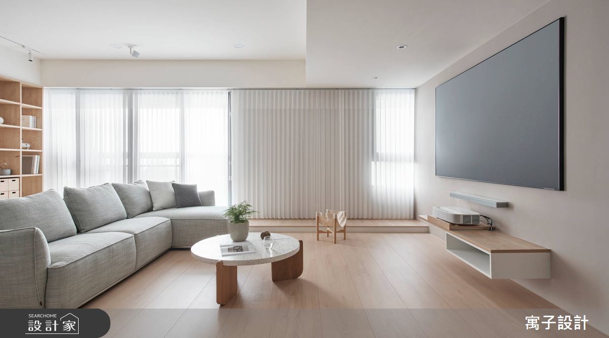 28坪新成屋(5年以下)＿北歐風客廳案例圖片＿寓子設計＿寓子_悠悠之3