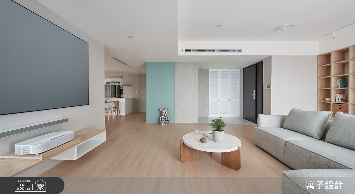 28坪新成屋(5年以下)＿北歐風客廳案例圖片＿寓子設計＿寓子_悠悠之7