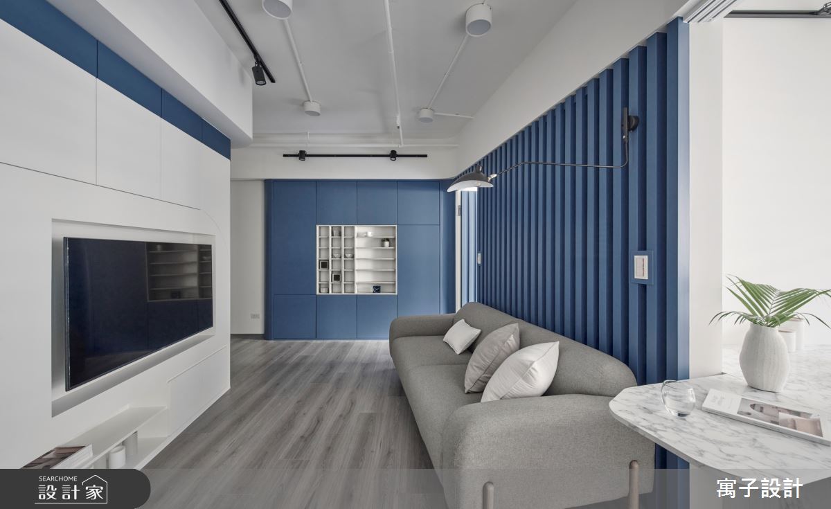 15坪新成屋(5年以下)＿休閒多元客廳案例圖片＿寓子設計＿寓子_島嶼之3