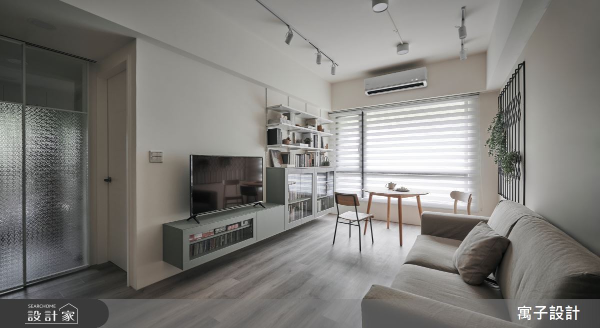22坪新成屋(5年以下)＿休閒風客廳案例圖片＿寓子設計＿寓子_拾參號之2