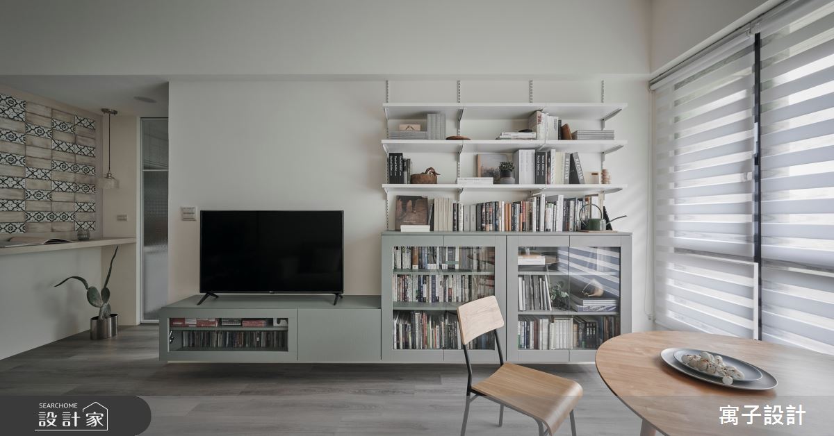 22坪新成屋(5年以下)＿休閒風客廳案例圖片＿寓子設計＿寓子_拾參號之5