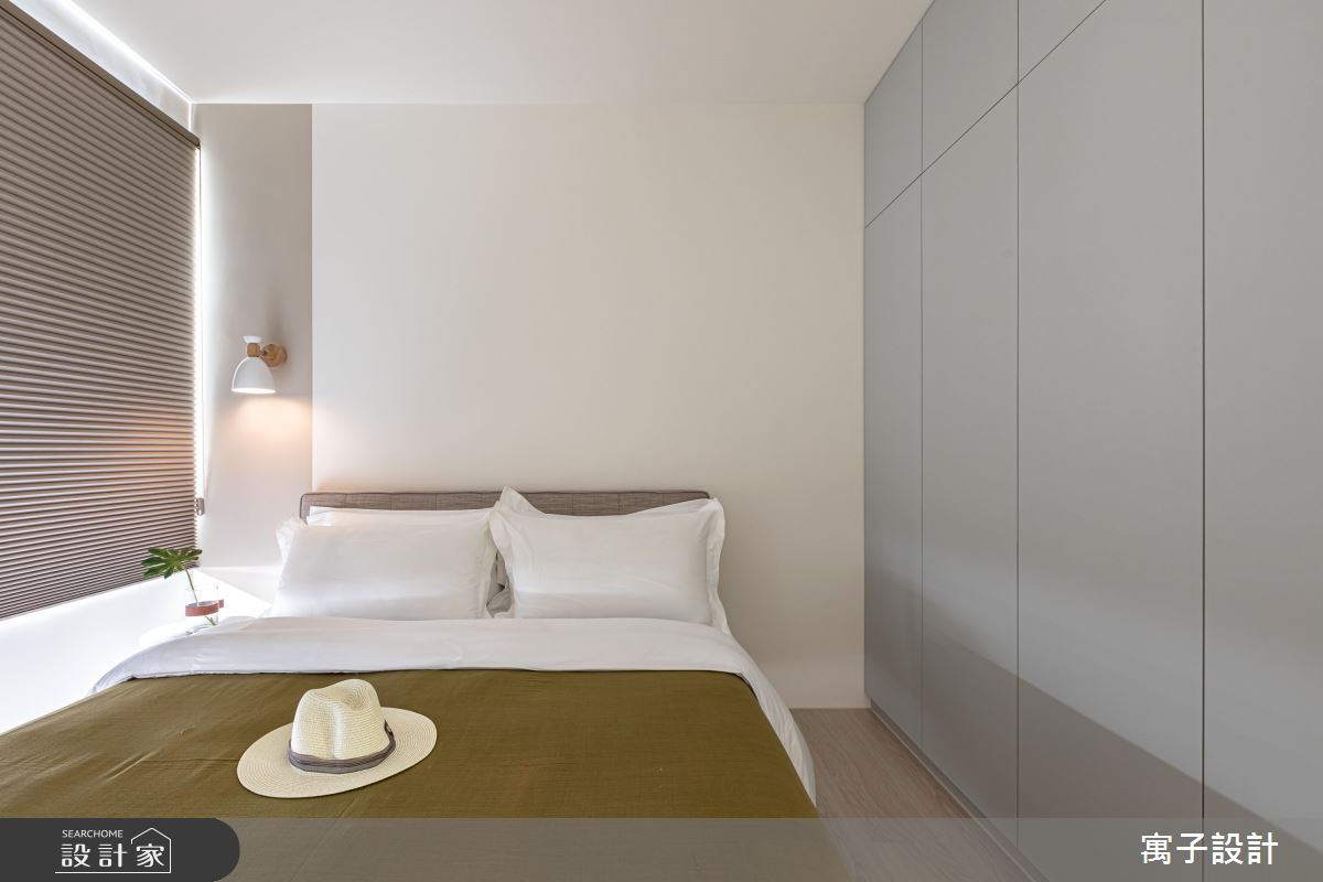 22坪新成屋(5年以下)＿北歐風臥室案例圖片＿寓子設計＿寓子_畫白之13