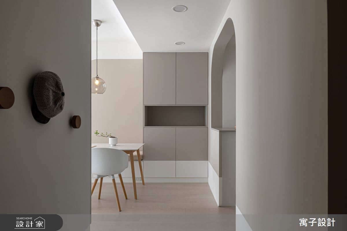 22坪新成屋(5年以下)＿北歐風餐廳案例圖片＿寓子設計＿寓子_畫白之1