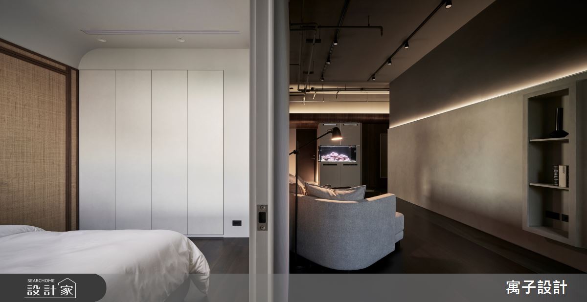 28坪新成屋(5年以下)＿現代風客廳臥室案例圖片＿寓子設計＿寓子_無黠之11