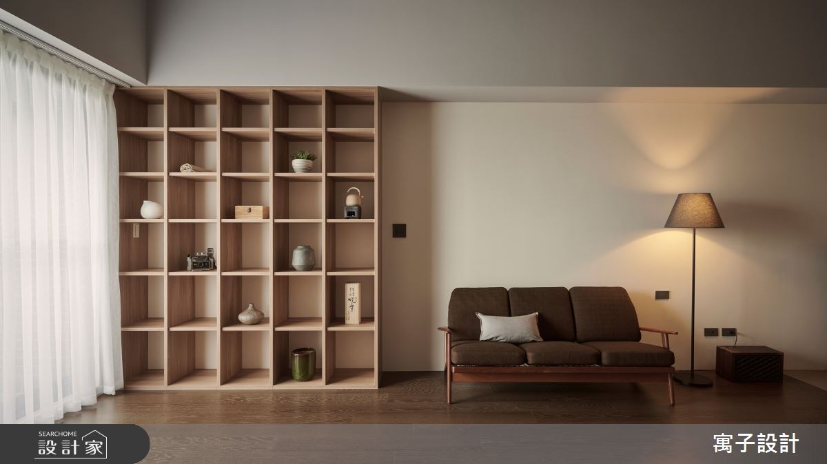 20坪新成屋(5年以下)＿日式無印風客廳案例圖片＿寓子設計＿寓子_念念之3