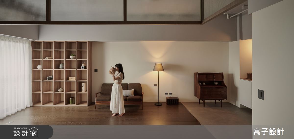 20坪新成屋(5年以下)＿日式無印風客廳案例圖片＿寓子設計＿寓子_念念之2