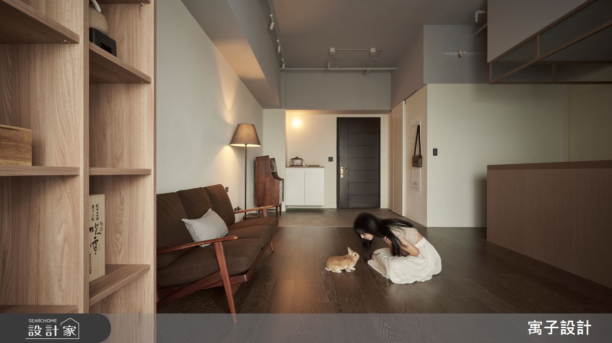 20坪新成屋(5年以下)＿日式無印風客廳案例圖片＿寓子設計＿寓子_念念之7