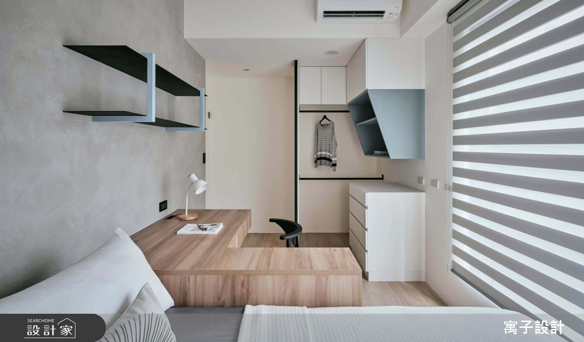 25坪新成屋(5年以下)＿北歐風臥室案例圖片＿寓子設計＿寓子_85㎡之21