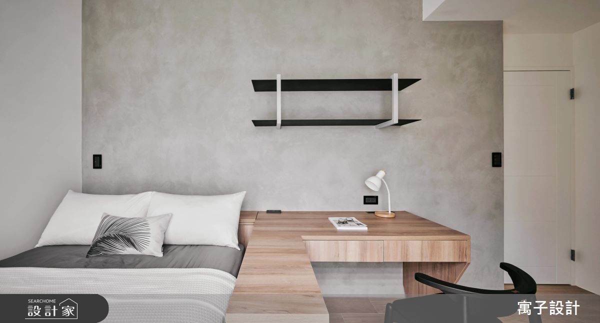 25坪新成屋(5年以下)＿北歐風臥室案例圖片＿寓子設計＿寓子_85㎡之20