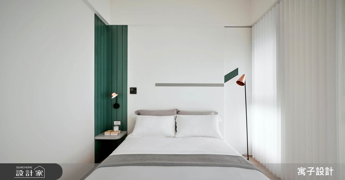 25坪新成屋(5年以下)＿北歐風臥室案例圖片＿寓子設計＿寓子_85㎡之15