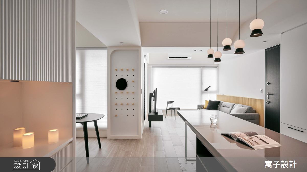 25坪新成屋(5年以下)＿北歐風客廳案例圖片＿寓子設計＿寓子_85㎡之9