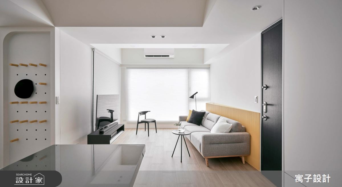 25坪新成屋(5年以下)＿北歐風客廳案例圖片＿寓子設計＿寓子_85㎡之7