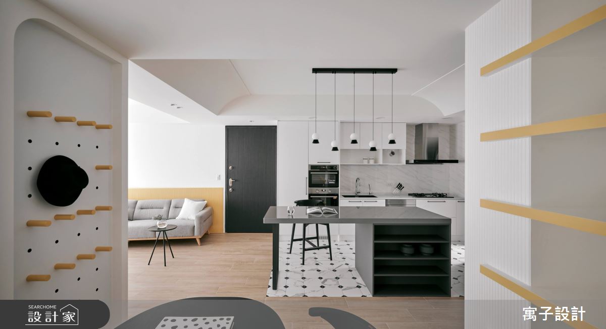 25坪新成屋(5年以下)＿北歐風廚房案例圖片＿寓子設計＿寓子_85㎡之3