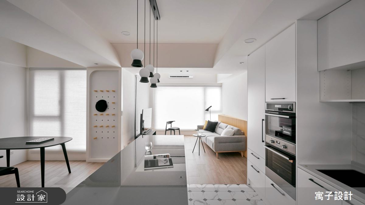 25坪新成屋(5年以下)＿北歐風客廳案例圖片＿寓子設計＿寓子_85㎡之8