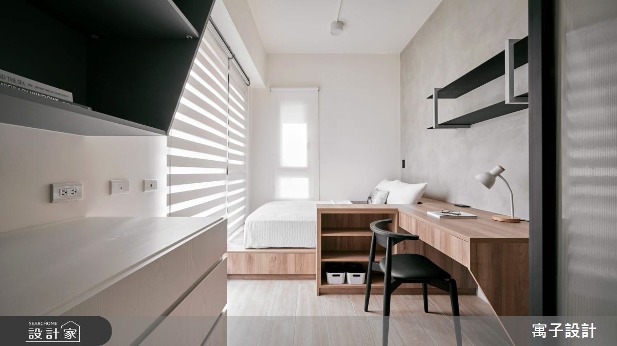 25坪新成屋(5年以下)＿北歐風臥室案例圖片＿寓子設計＿寓子_85㎡之19