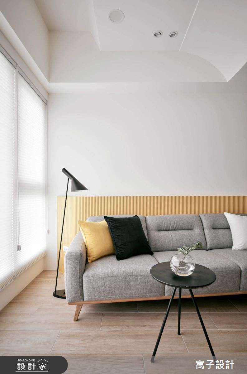 25坪新成屋(5年以下)＿北歐風客廳案例圖片＿寓子設計＿寓子_85㎡之5