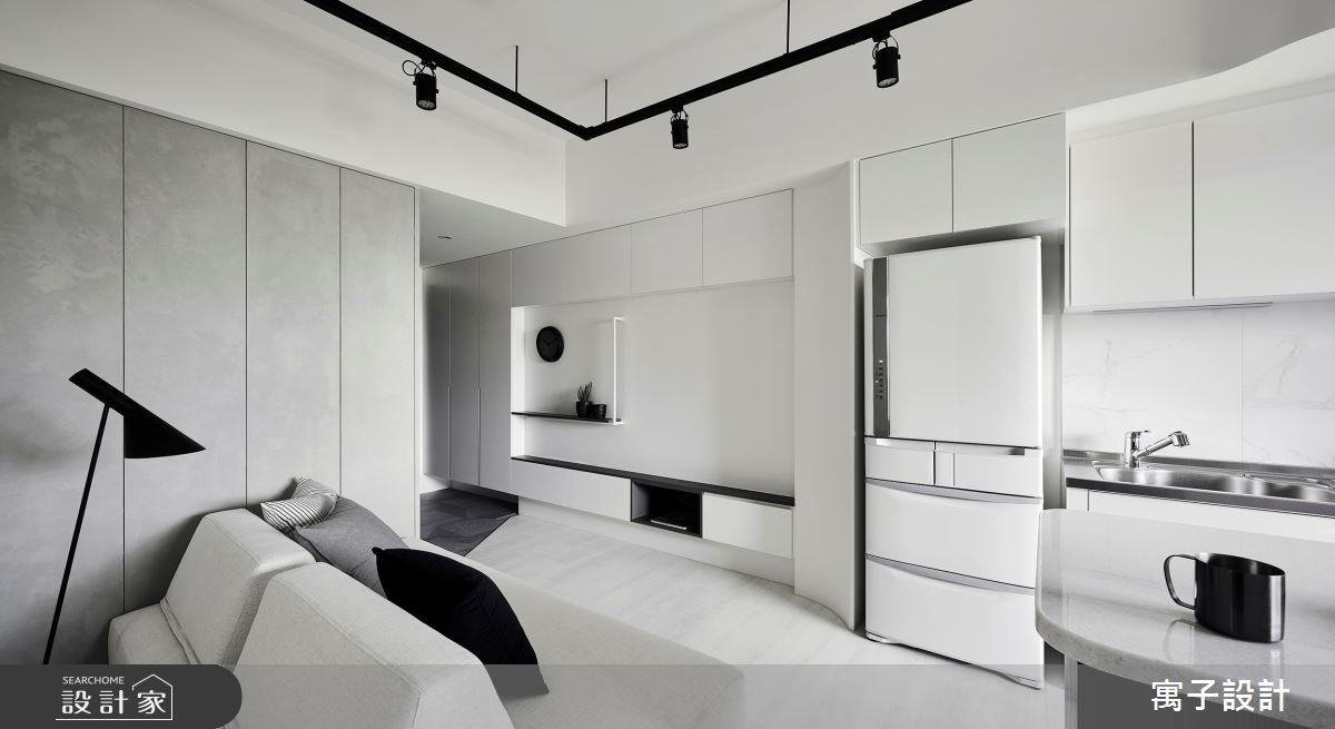 11坪新成屋(5年以下)＿簡約風廚房案例圖片＿寓子設計＿寓子_告白之3