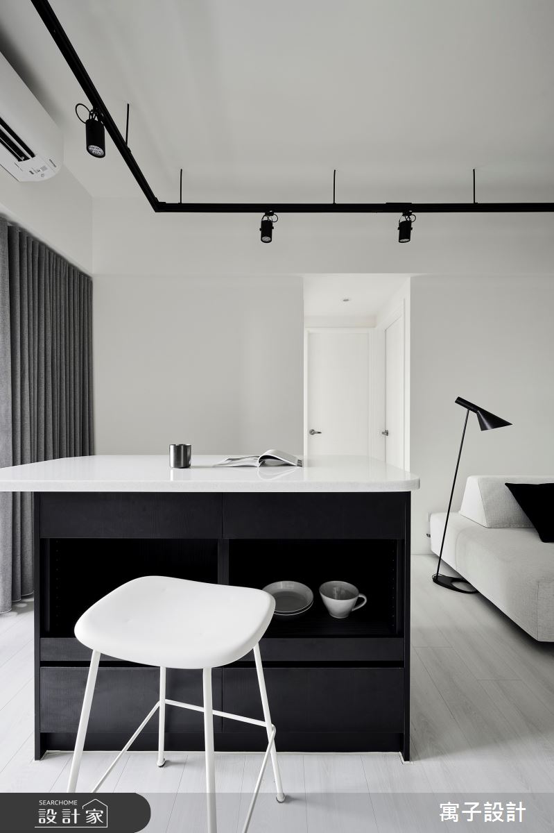 11坪新成屋(5年以下)＿簡約風餐廳中島案例圖片＿寓子設計＿寓子_告白之7