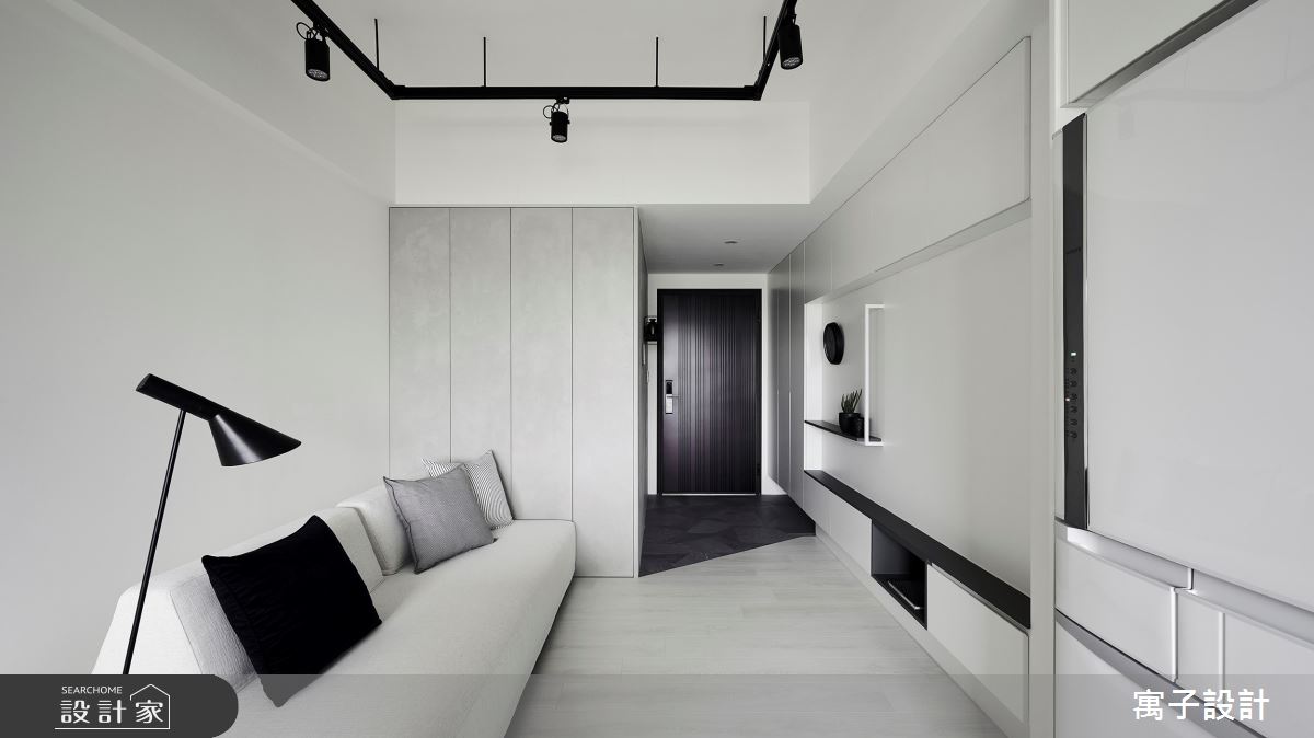 11坪新成屋(5年以下)＿簡約風客廳案例圖片＿寓子設計＿寓子_告白之4