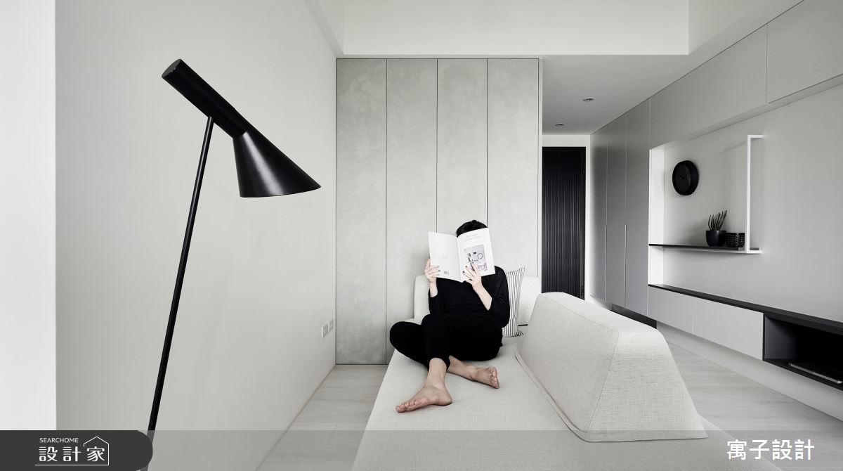 11坪新成屋(5年以下)＿簡約風客廳案例圖片＿寓子設計＿寓子_告白之5