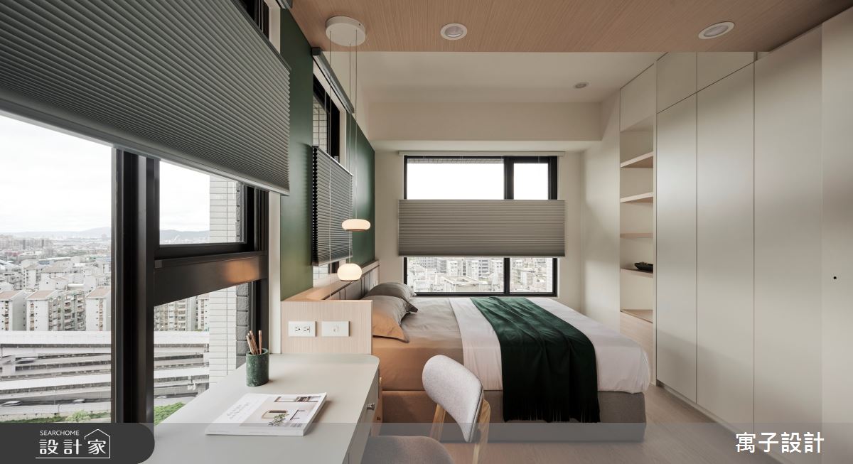 18坪新成屋(5年以下)＿北歐風臥室案例圖片＿寓子設計＿寓子_山旅之8