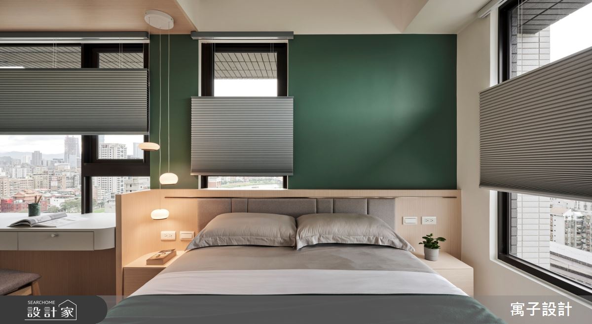 18坪新成屋(5年以下)＿北歐風臥室案例圖片＿寓子設計＿寓子_山旅之11