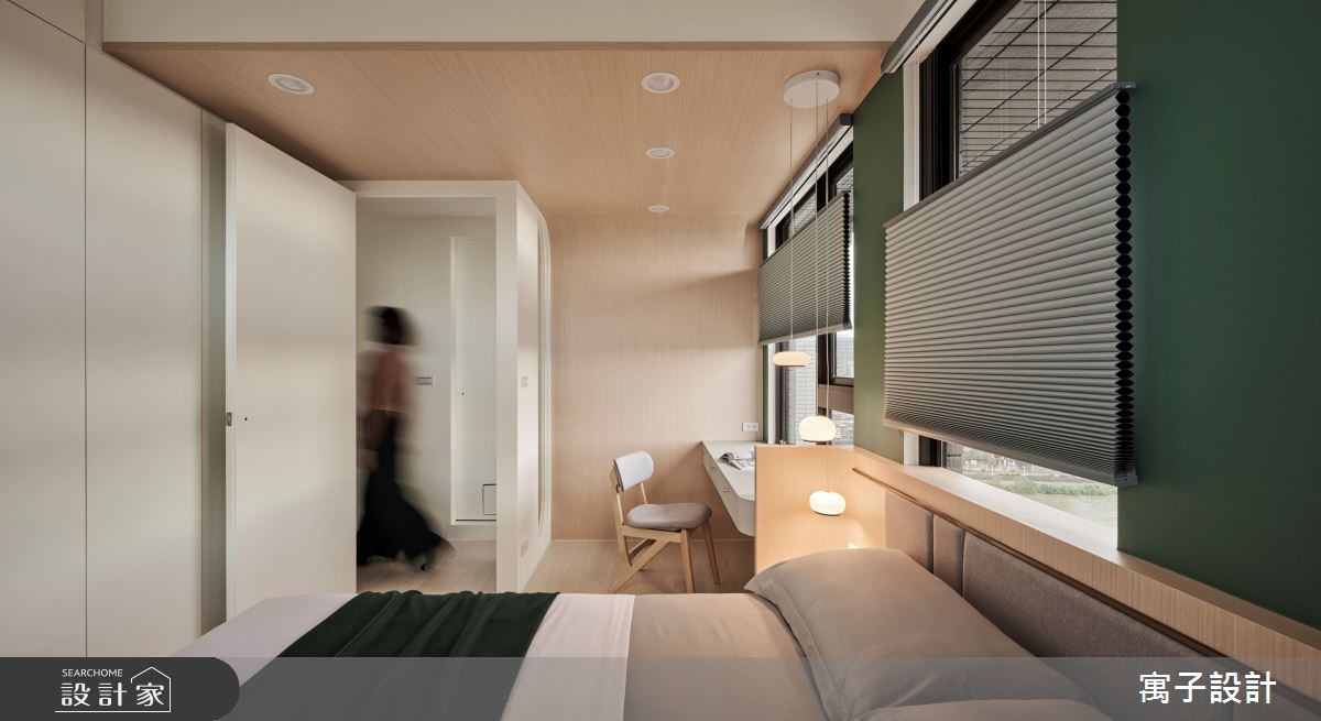 18坪新成屋(5年以下)＿北歐風臥室案例圖片＿寓子設計＿寓子_山旅之14