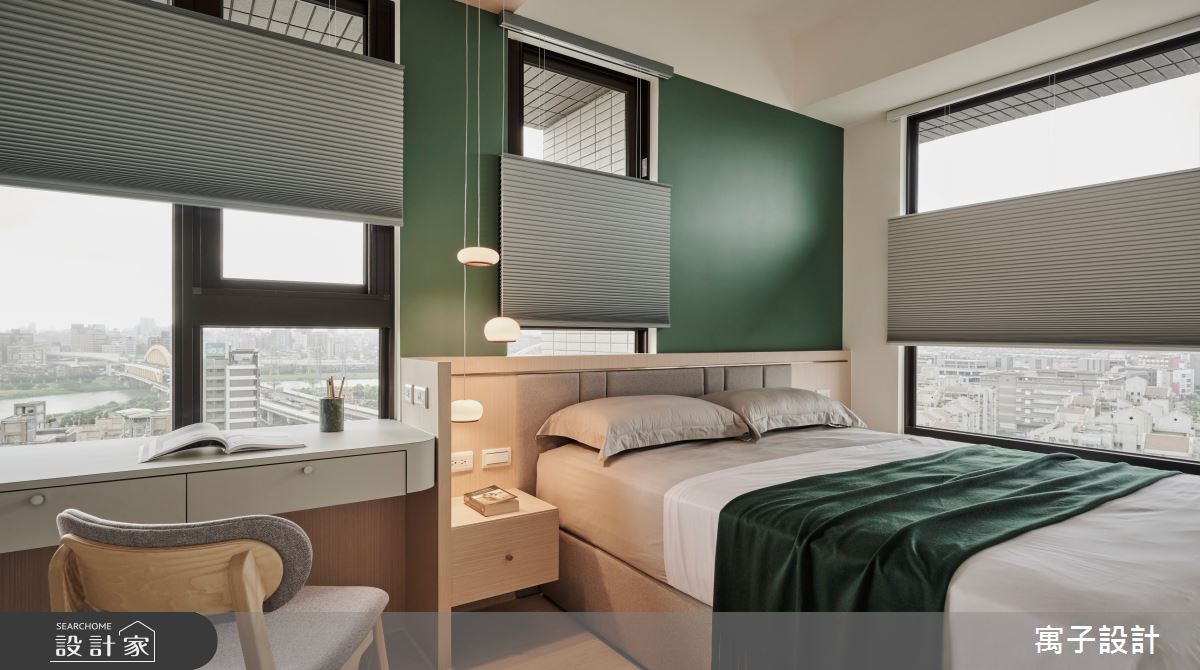 18坪新成屋(5年以下)＿北歐風臥室案例圖片＿寓子設計＿寓子_山旅之9