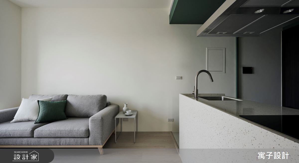 18坪新成屋(5年以下)＿北歐風客廳案例圖片＿寓子設計＿寓子_山旅之1