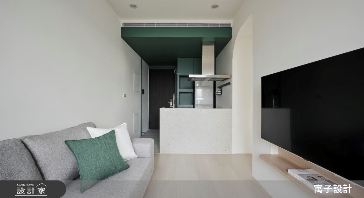 18坪新成屋(5年以下)＿北歐風客廳案例圖片＿寓子設計＿寓子_山旅之4