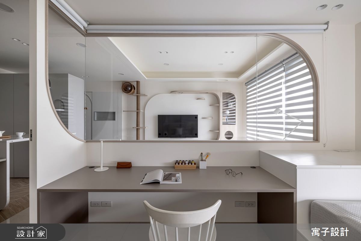 40坪新成屋(5年以下)＿北歐風臥室案例圖片＿寓子設計＿寓子_躲貓貓之11