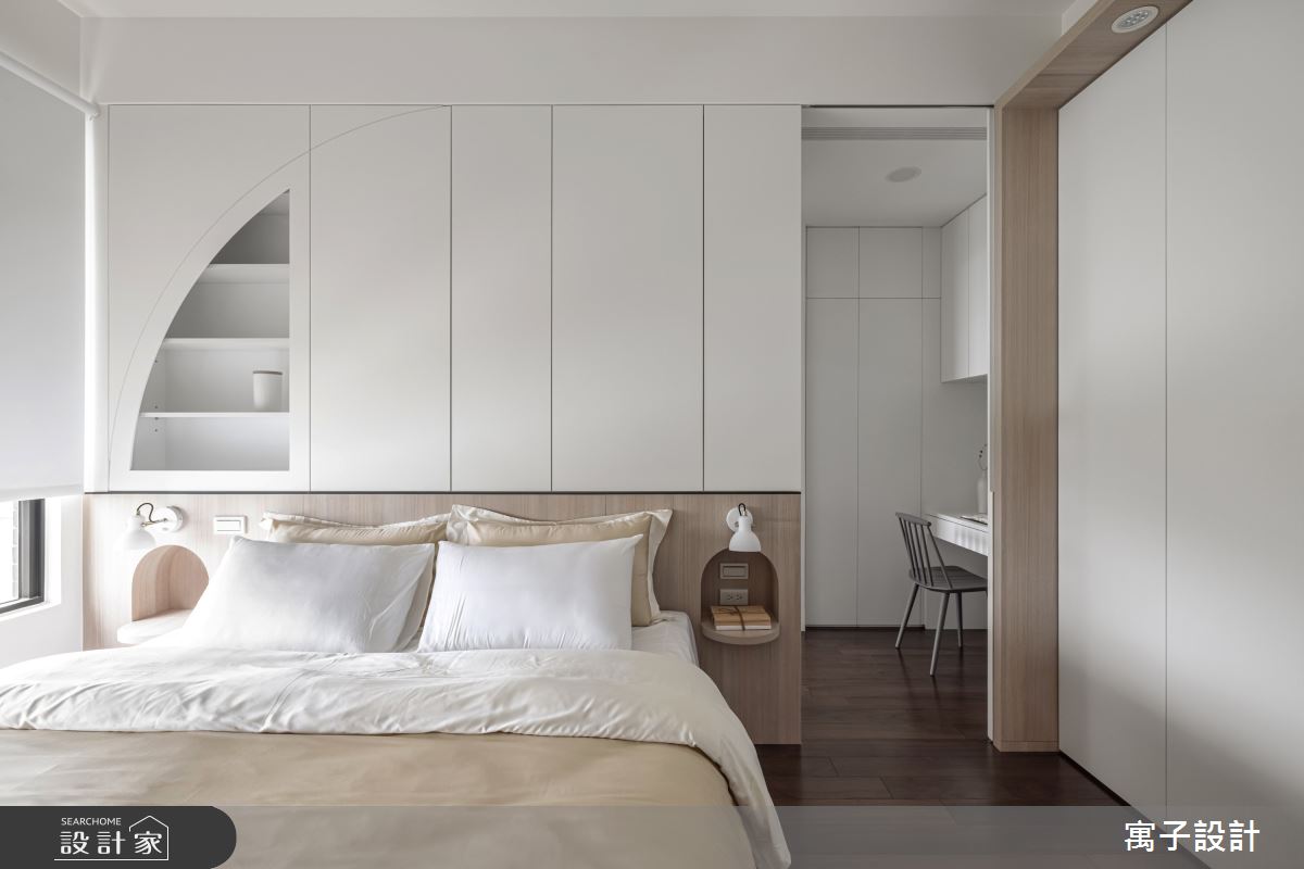 40坪新成屋(5年以下)＿北歐風臥室案例圖片＿寓子設計＿寓子_躲貓貓之12