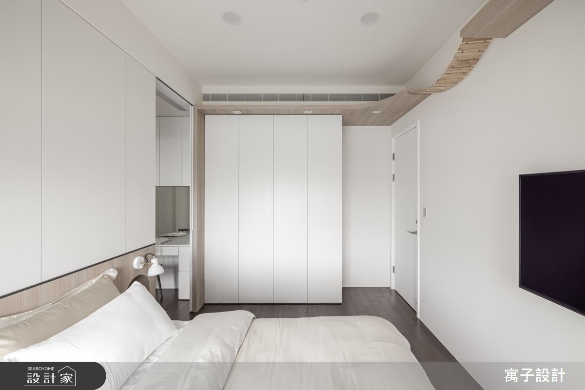 40坪新成屋(5年以下)＿北歐風臥室案例圖片＿寓子設計＿寓子_躲貓貓之14