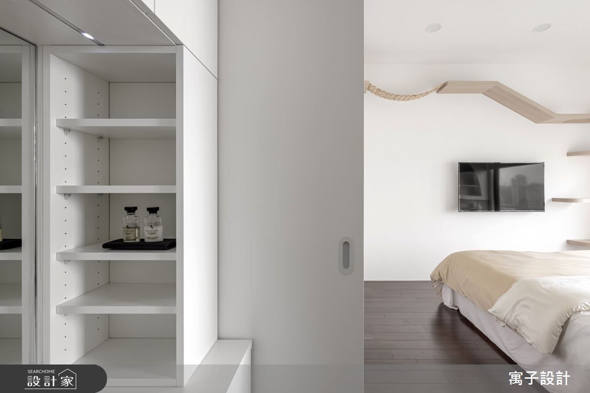 40坪新成屋(5年以下)＿北歐風臥室案例圖片＿寓子設計＿寓子_躲貓貓之15