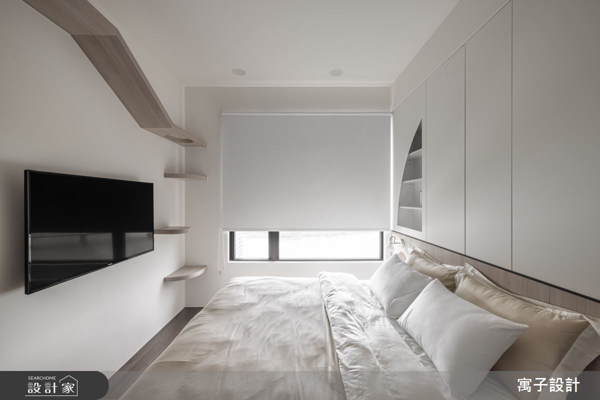 40坪新成屋(5年以下)＿北歐風臥室案例圖片＿寓子設計＿寓子_躲貓貓之16