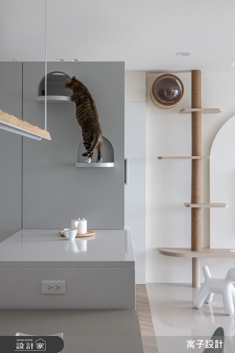 40坪新成屋(5年以下)＿北歐風客廳案例圖片＿寓子設計＿寓子_躲貓貓之3