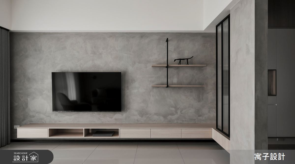 45坪新成屋(5年以下)＿現代風客廳案例圖片＿寓子設計＿寓子_原生之7