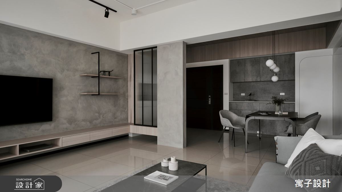 45坪新成屋(5年以下)＿現代風客廳案例圖片＿寓子設計＿寓子_原生之8
