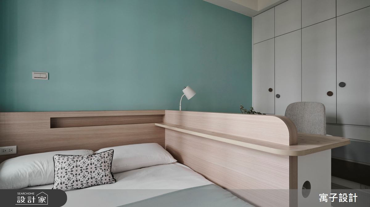 45坪新成屋(5年以下)＿現代風臥室案例圖片＿寓子設計＿寓子_原生之15